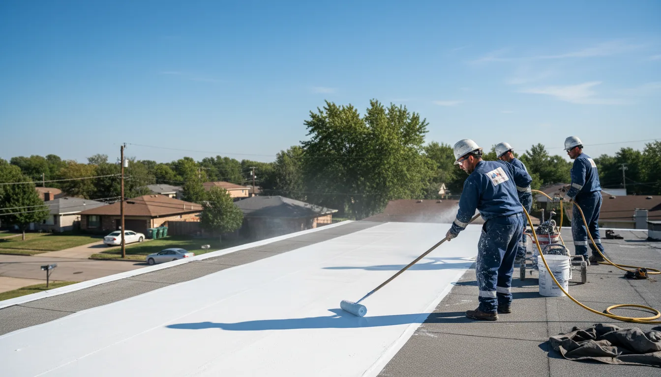 Commercial roof coating in Leesburg, IN near me